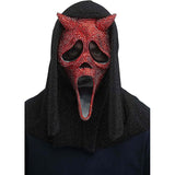Ghost Face Mask Red Bling Devil
