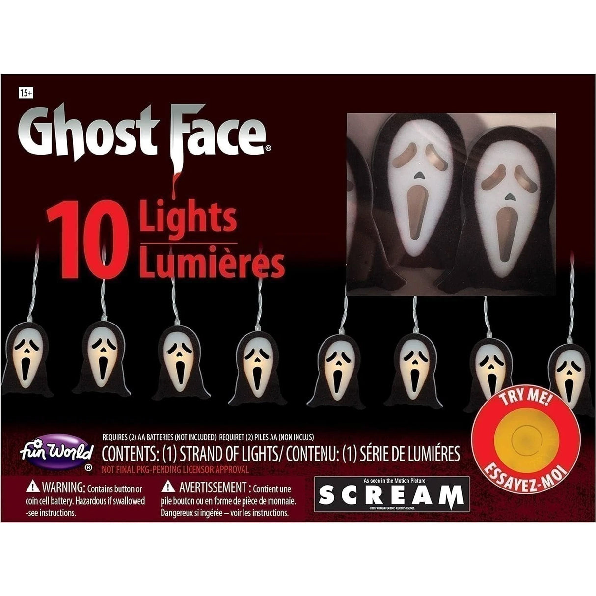 Ghost Face Scream Light Set