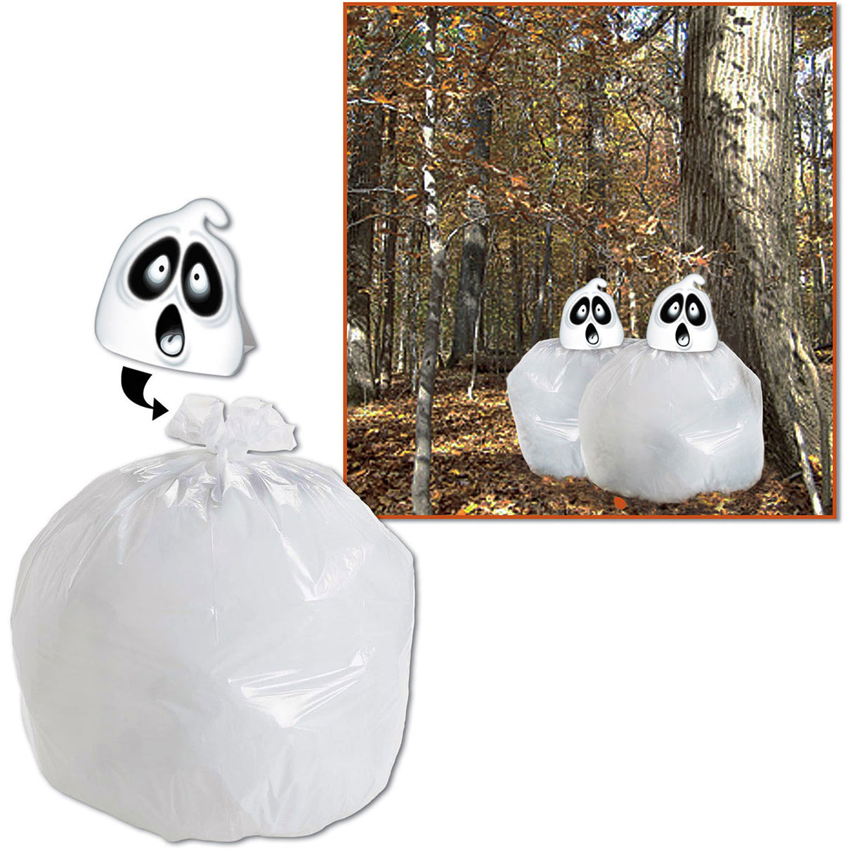 Spooky Spirit Leaf Bag
