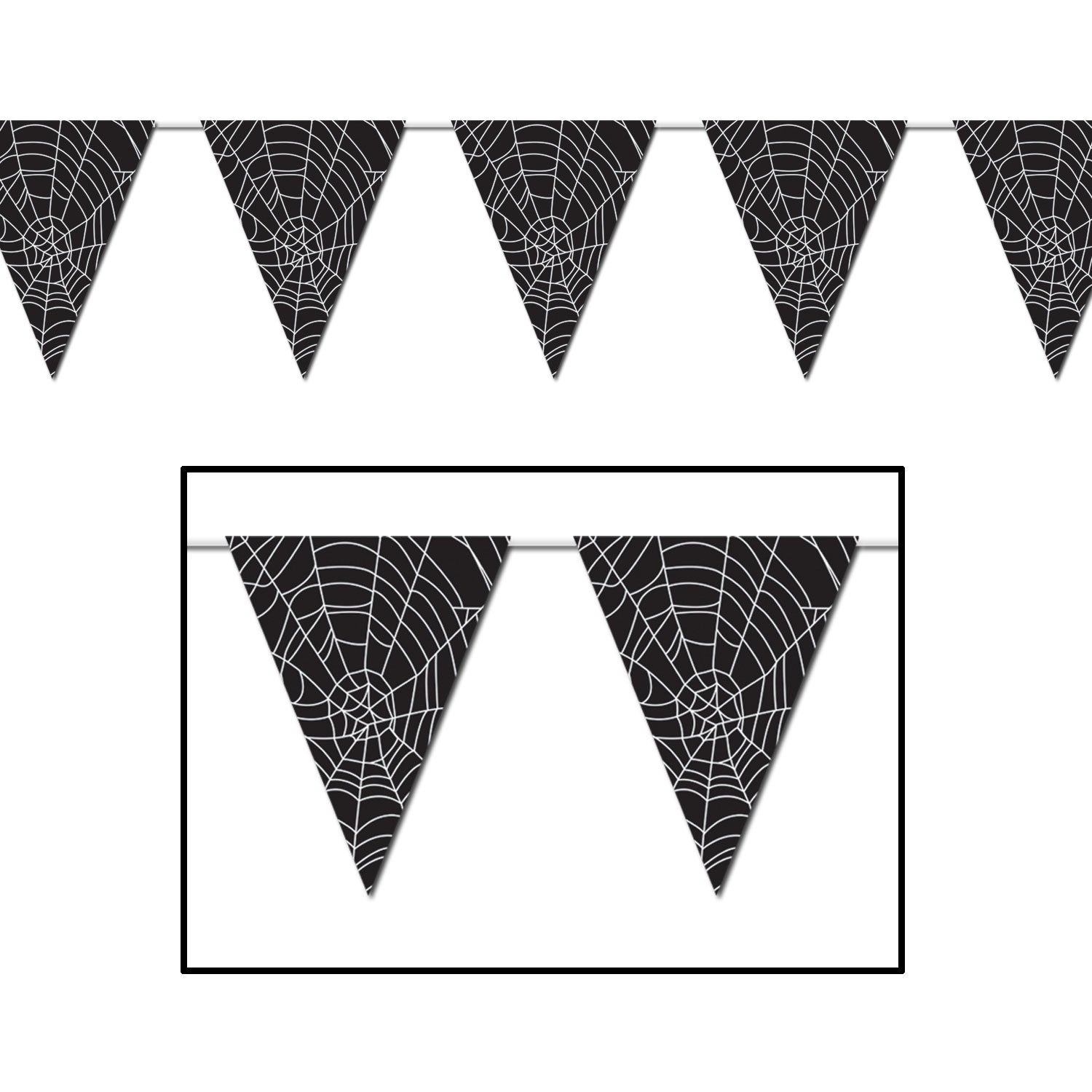 Spider Web Pennant Banner