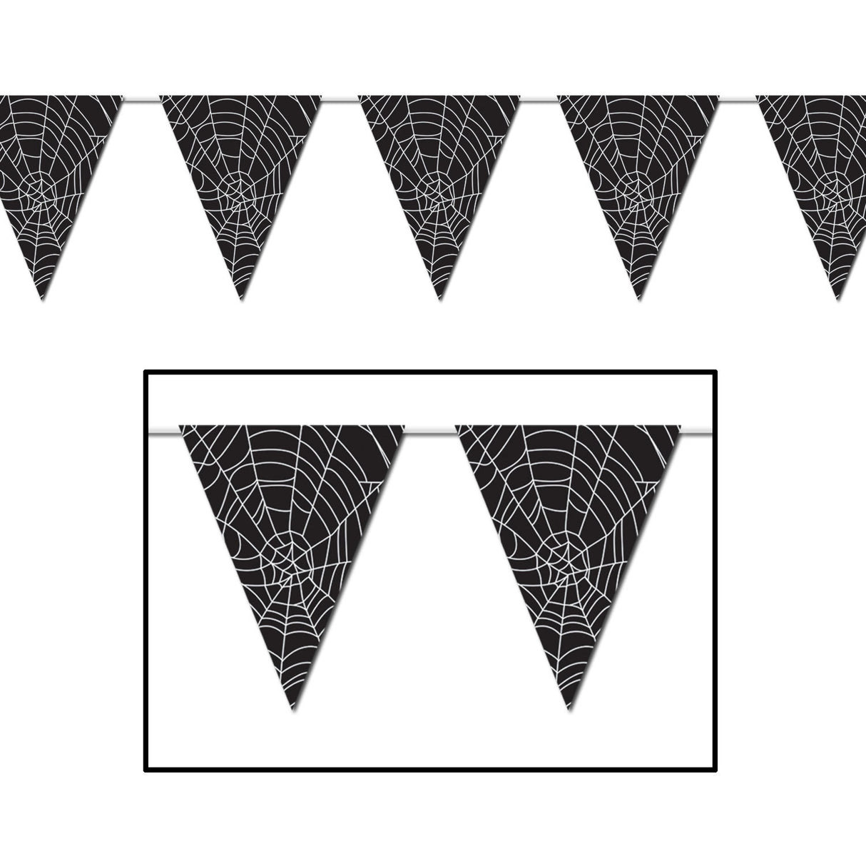 Spider Web Pennant Banner