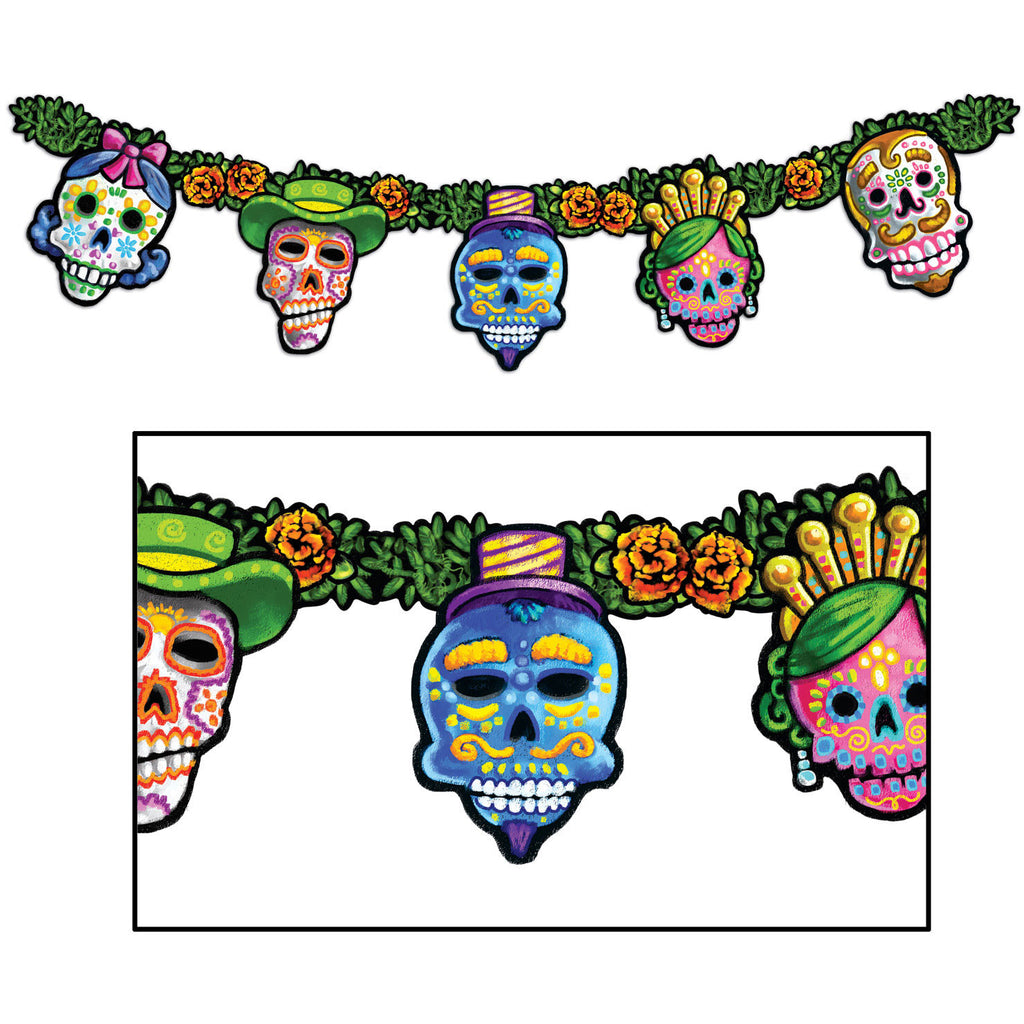 Day Of The Dead Cutout Garland