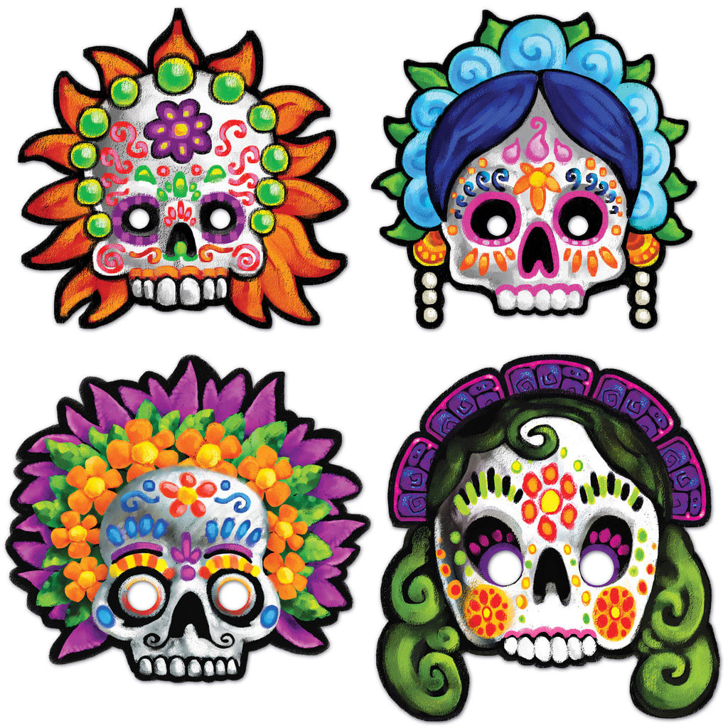 Day Of The Dead Paper Masks