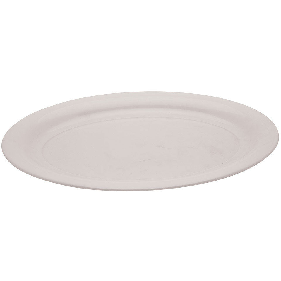 White Tray, Plastic Large Oval 11" X 16