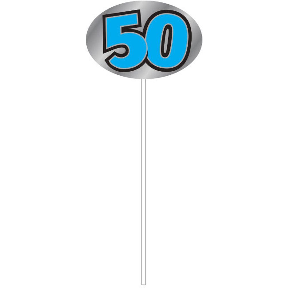 50th Birthday Foil Picks (6ct)