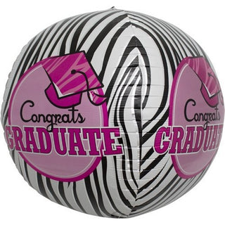 Congrats Graduate Zebra Sphere
