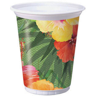 Exotic Floral 16oz Plastic Cups (8ct)