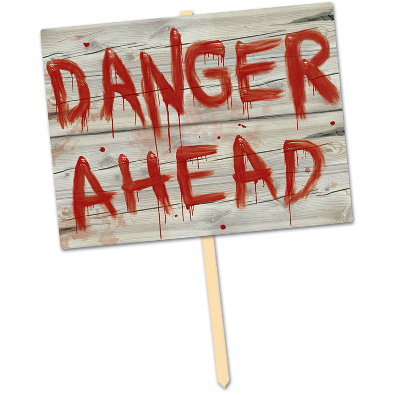Plastic Danger Ahead Yard Sign