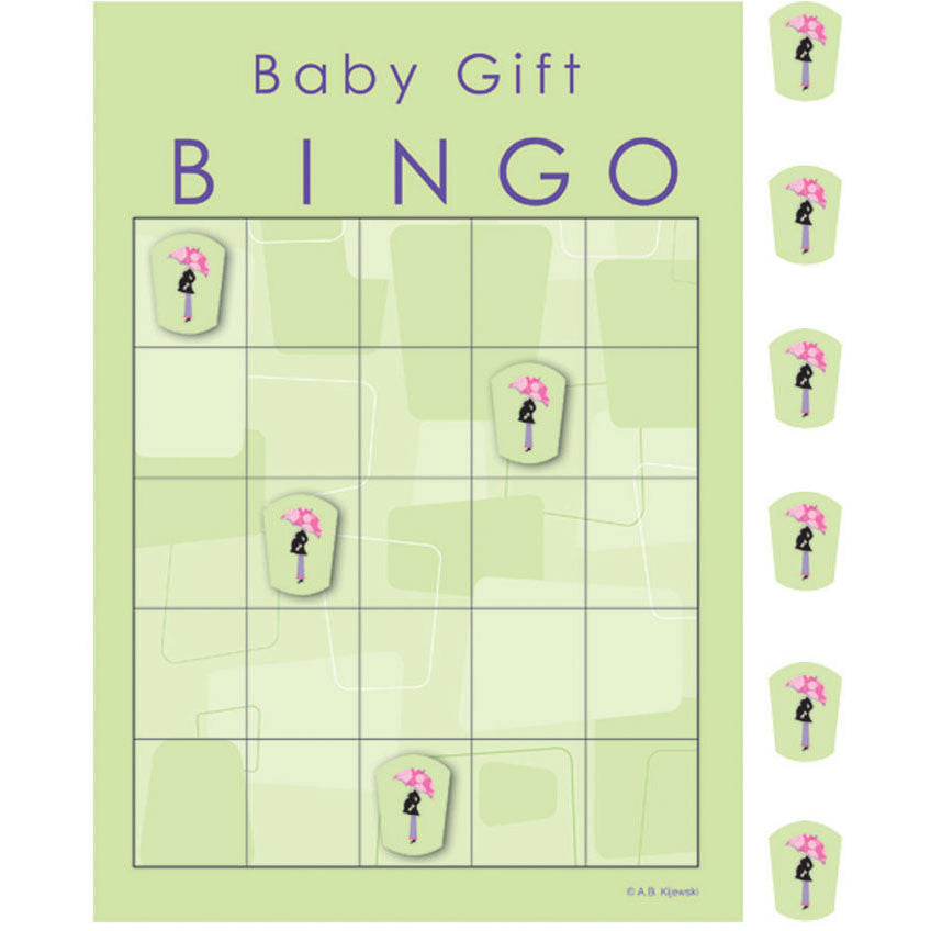 Mod Mom Baby Shower Bingo Game