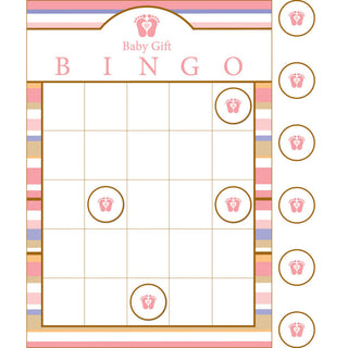 Tiny Toes - Pink Bingo Game