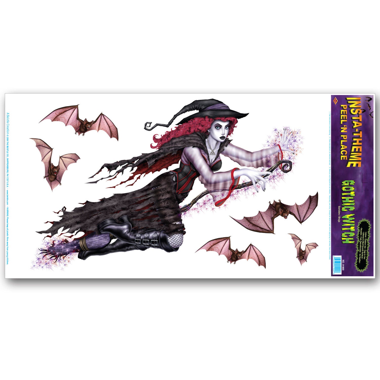 Gothic Witch Peel 'N Place