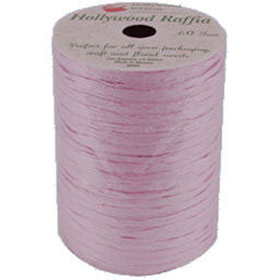 Pastel Pink Raffia 60' Spool