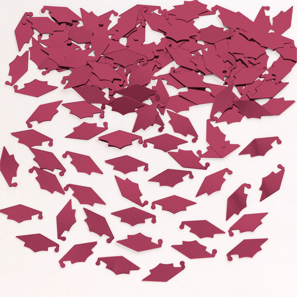 Burgundy Graduation Cap Confetti