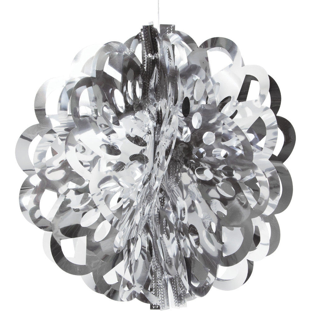 16" Silver Diecut Foil Ball