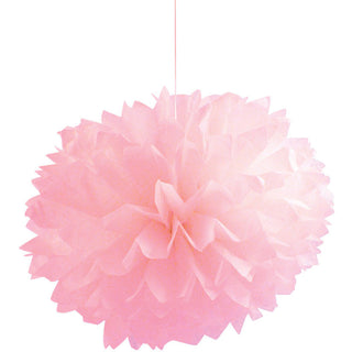 Classic Pink Fluffy Tissue Balls (3ct)