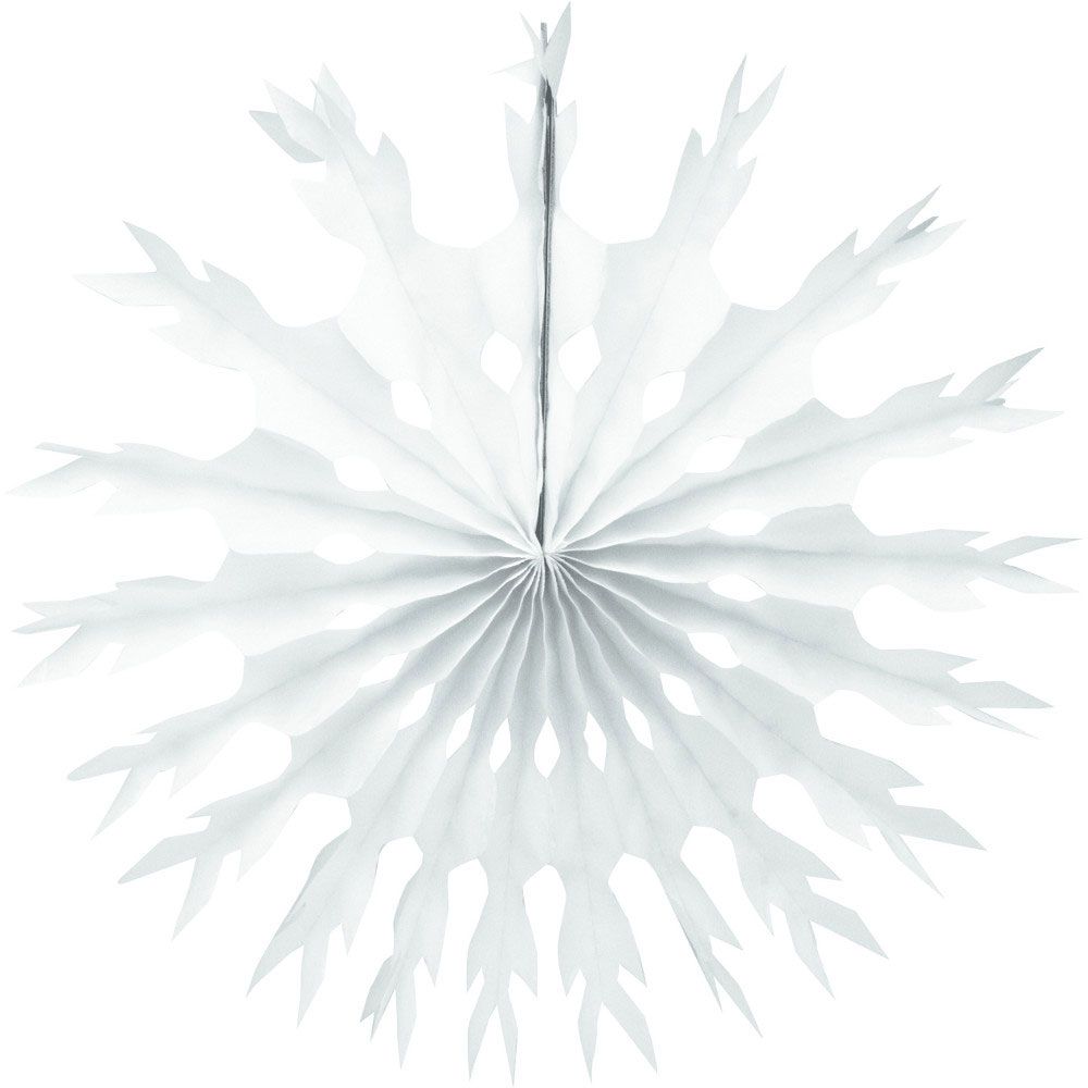 22" Tissue Snowflake Fan