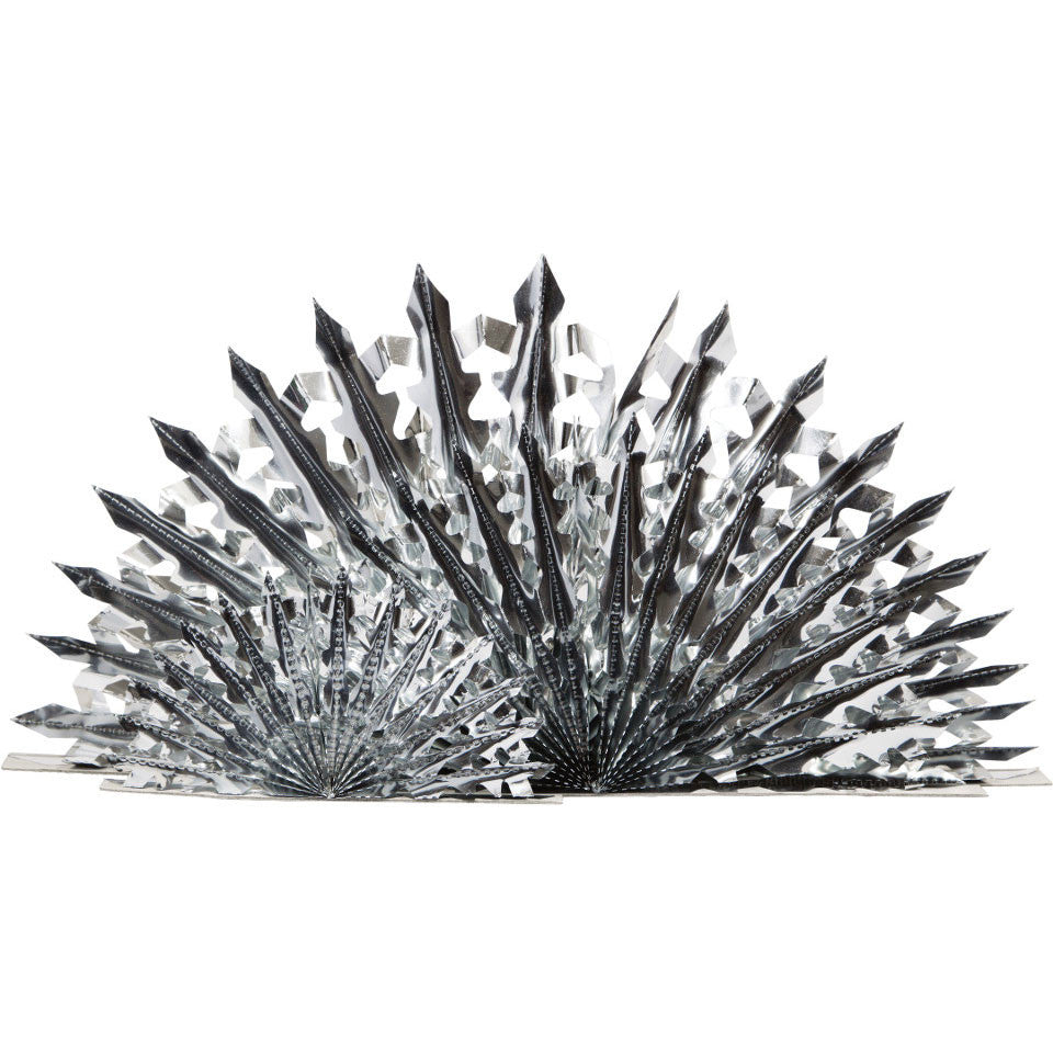 Glitz Silver Fan Centerpiece