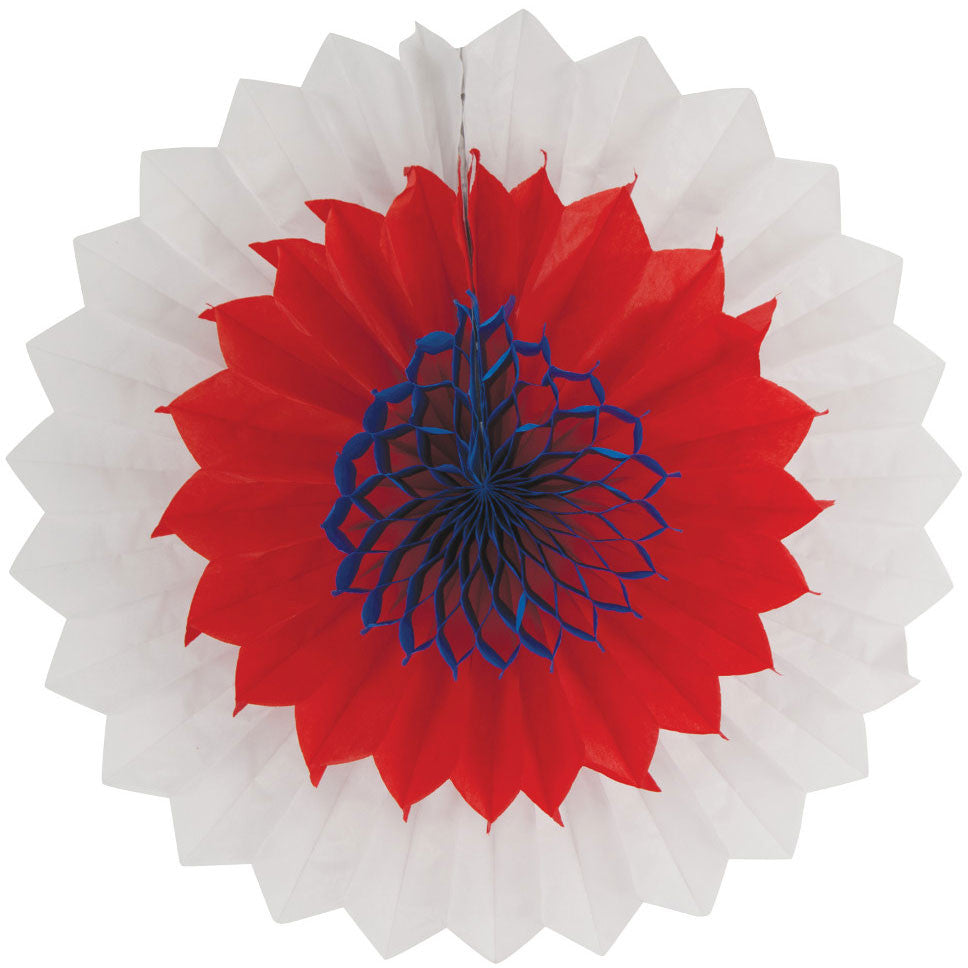 12" Patriotic Tissue Fan