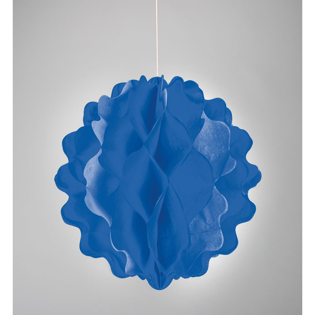 8'' Blue Honeycomb Tissue Ball