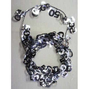 Wire Garland 50 Black & Silver (1 ct)