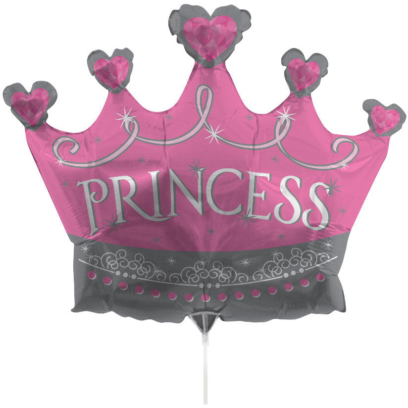 Tiara 36" Air Filled Foil Balloon with Stick