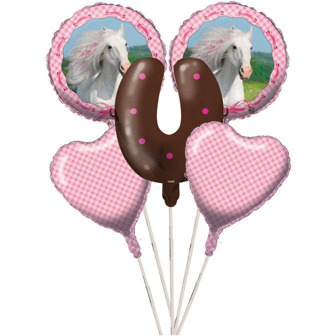 Heart My Horse Bouquet of Balloons (5pc)