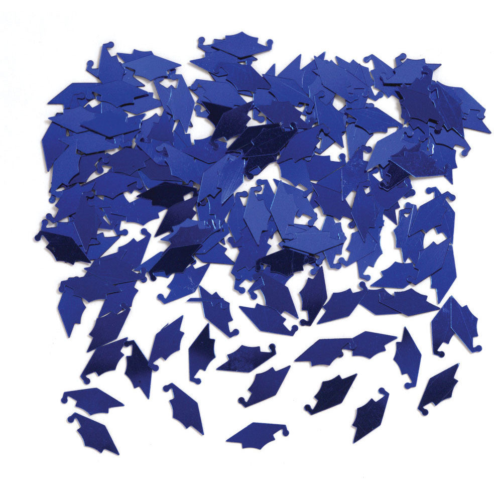 Confetti, Mortarboard, Blue