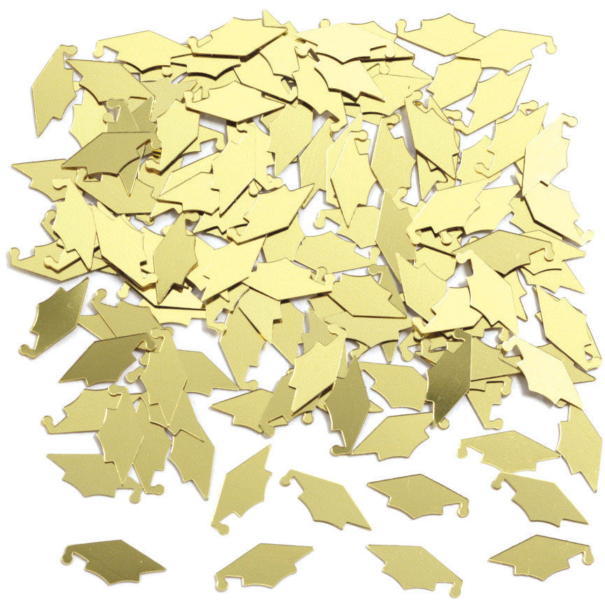 Yellow Graduation Cap Confetti