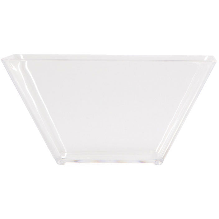 Clear 3.5" Plastic Square Serving Bowls (8ct)