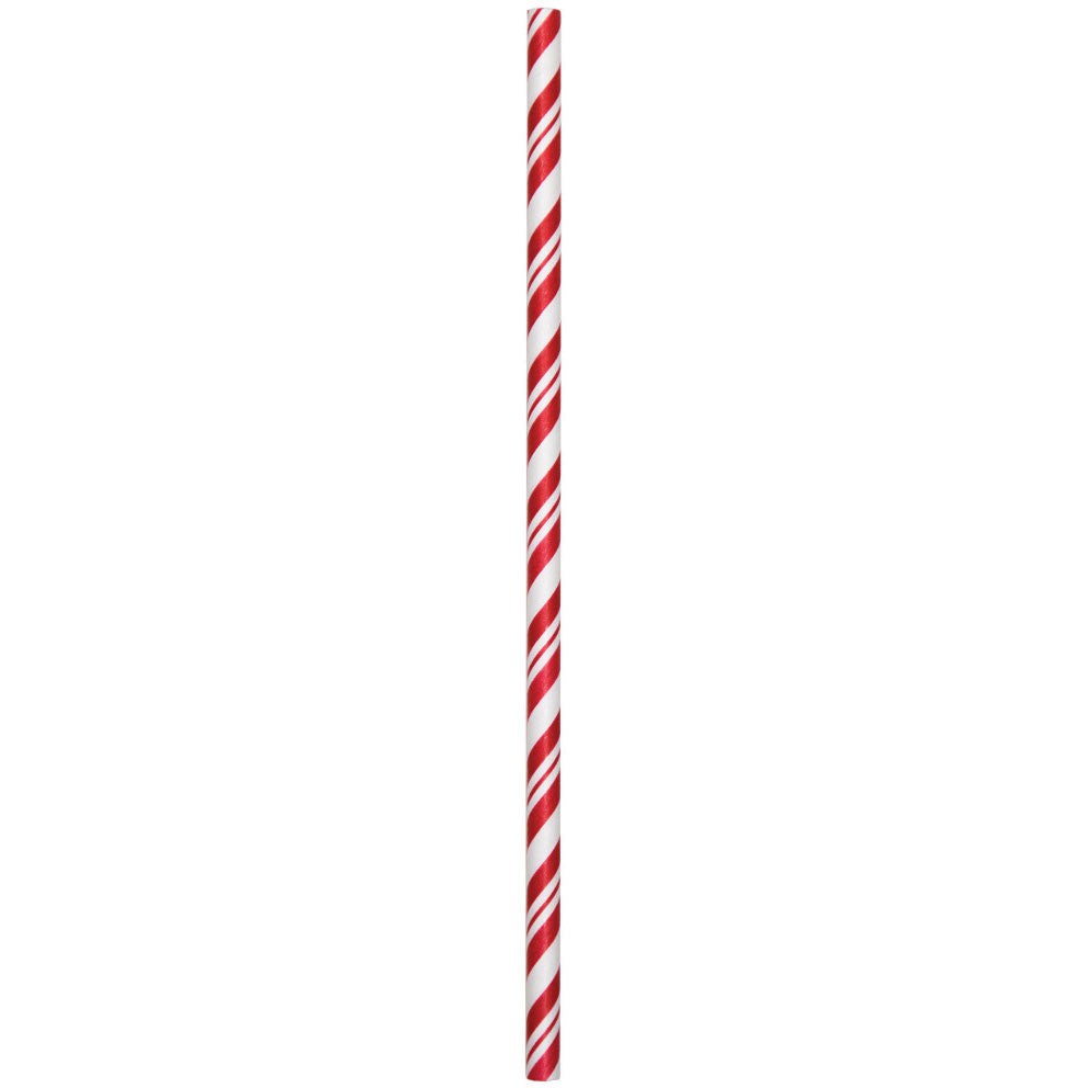 Classic Red Striped Paper Straws (24ct)