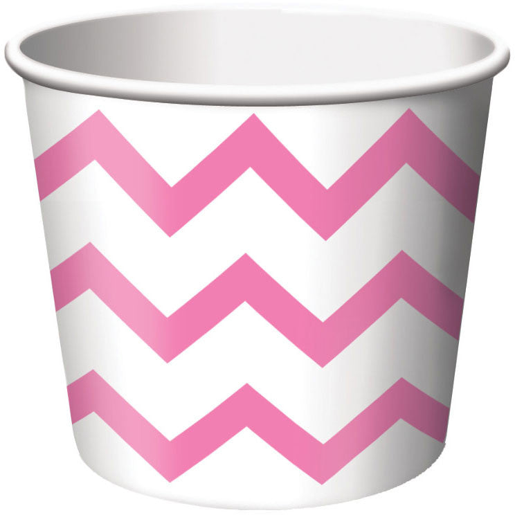 Treat Cups, Chevron Stripe, Pink