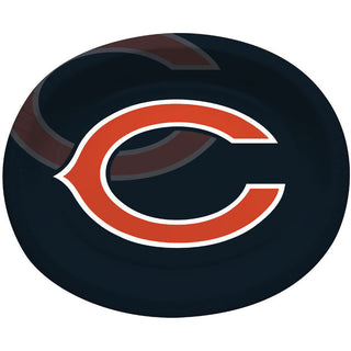 Chicago Bears Oval Banquet Plates (8ct)
