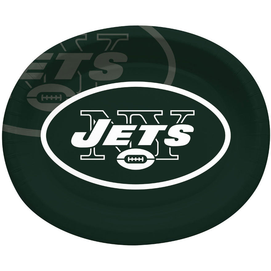 New York Jets Oval Banquet Plates (8ct)