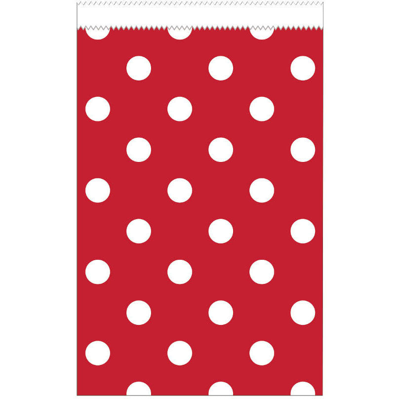 Classic Red Dots Small Paper Treat Bags (20ct)