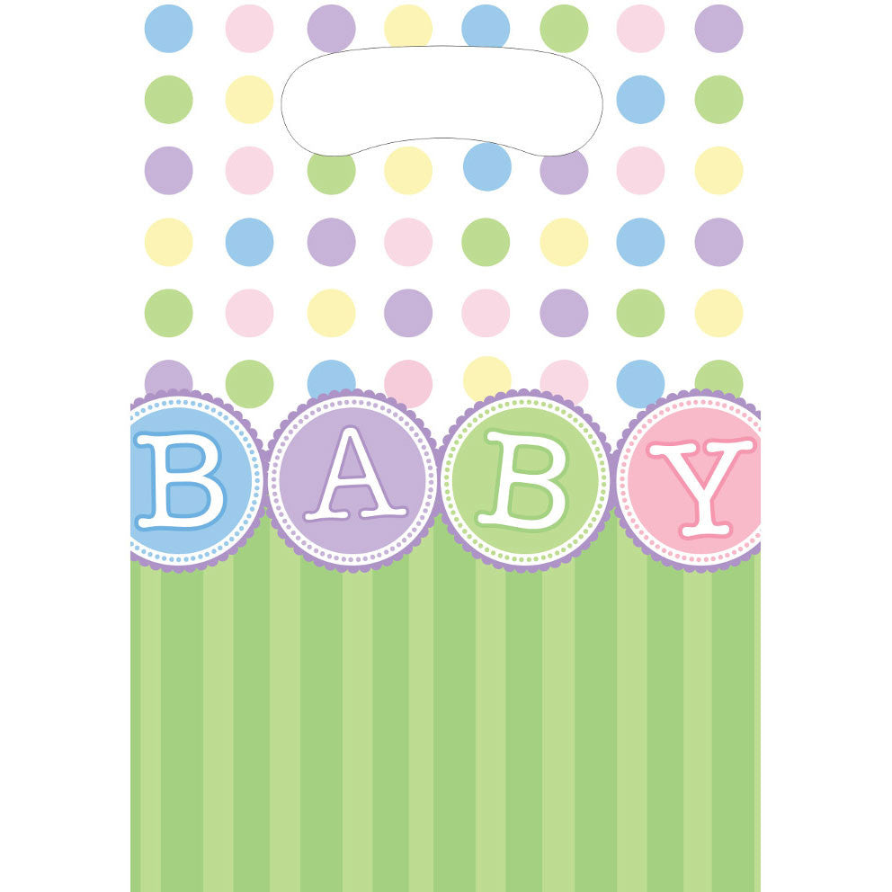 Polka Dot Baby Loot Bags (8ct)