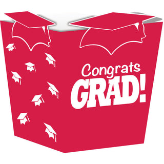 Treat Boxes, Shaped, Grad, Red