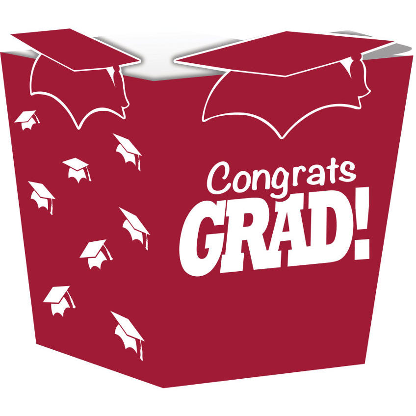 Treat Boxes, Shaped, Grad, Burgundy