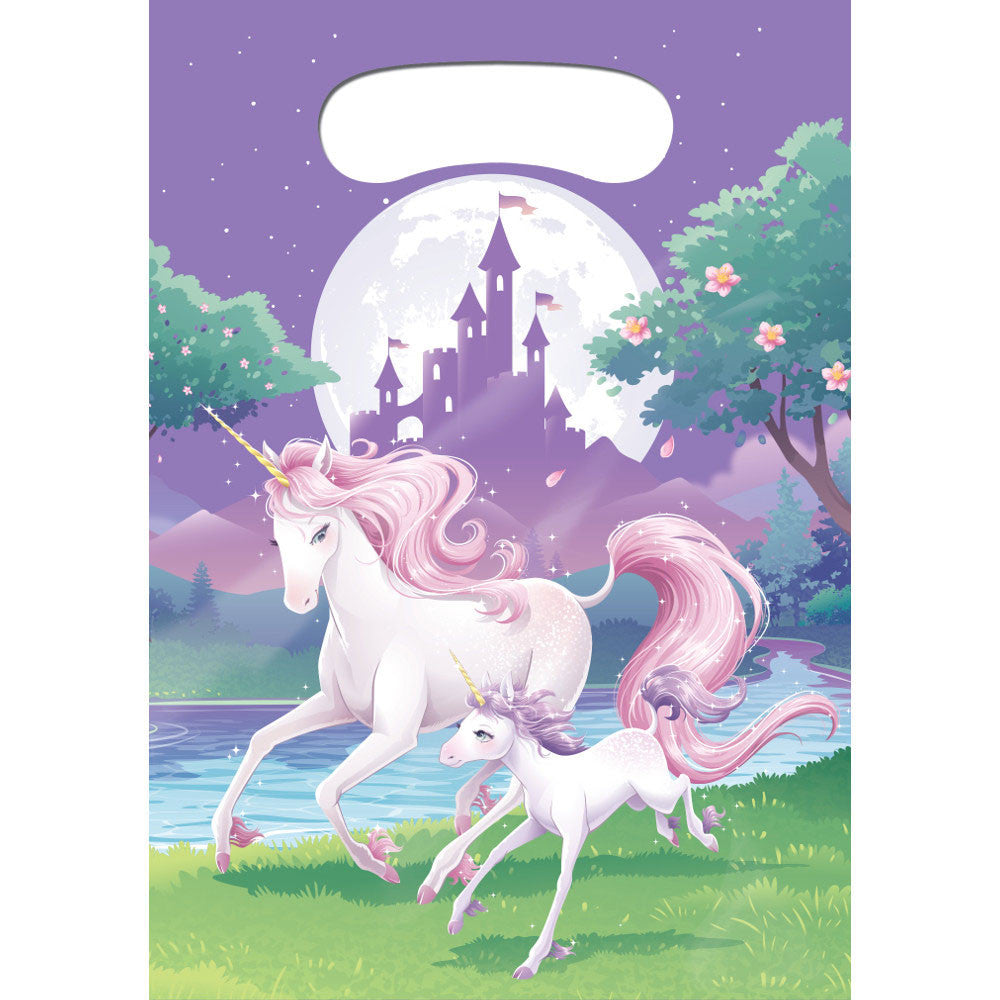 Unicorn Fantasy Loot Bags, Plastic