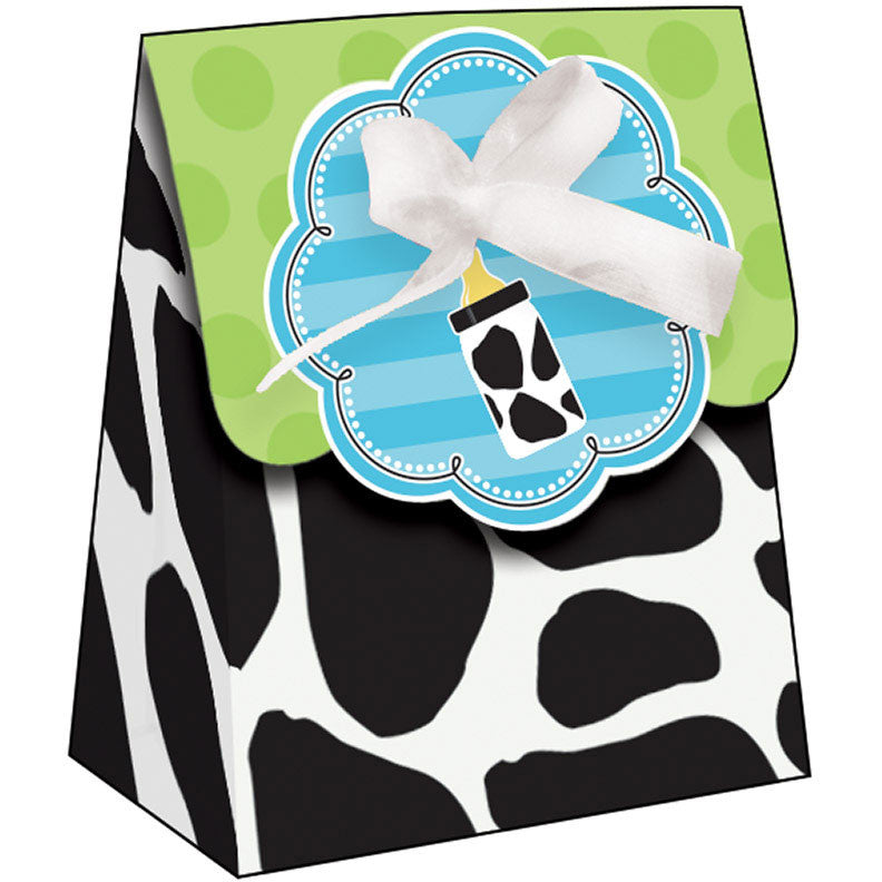 Baby Cow Print - Boy Favor Bags