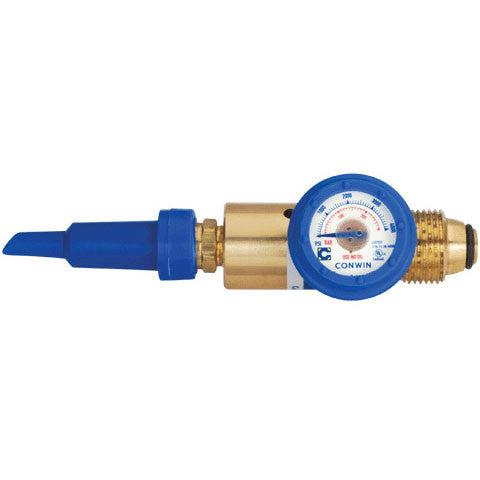 Regulator With Gauge.  Helium Valve.