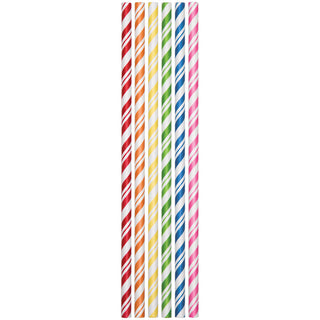 Assorted Striped Paper Straws (24ct)