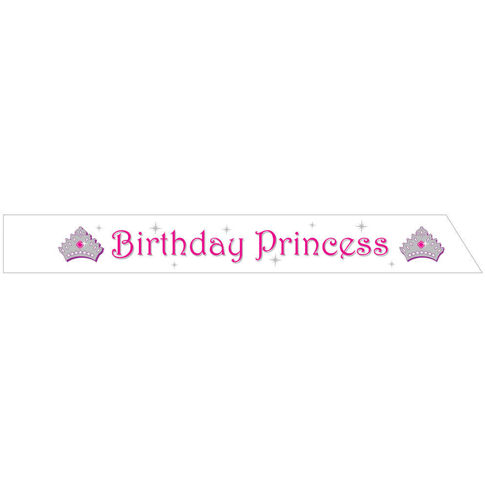 Birthday Princess Plastic Sash
