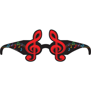 Dancing Music Notes Wearable Glasses, Paper