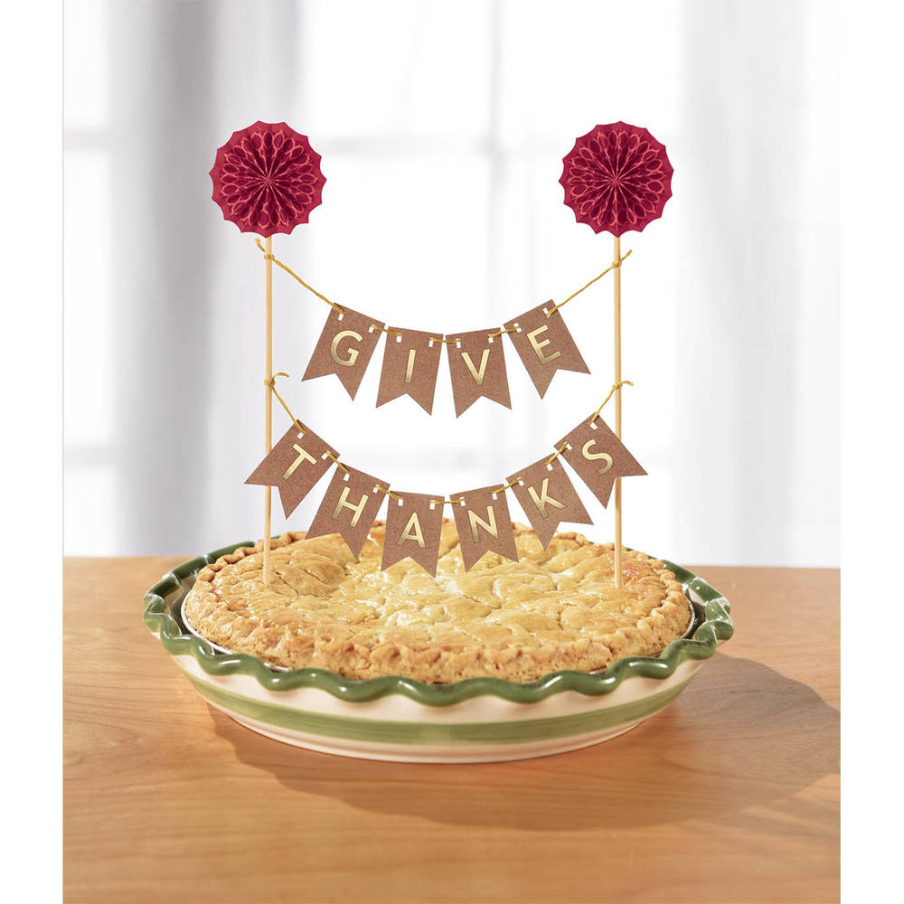Give Thanks Pie Pennant Banner Decoration
