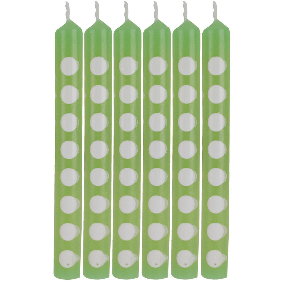 Fresh Lime Dots Stick Candles (12ct)