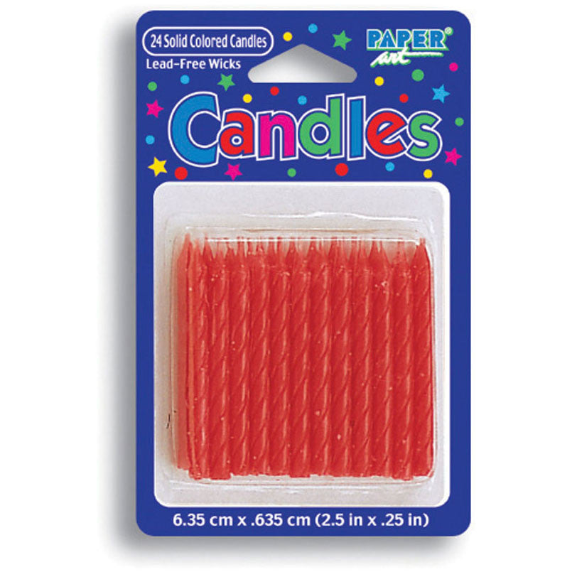 Red Stick Candles (24ct)