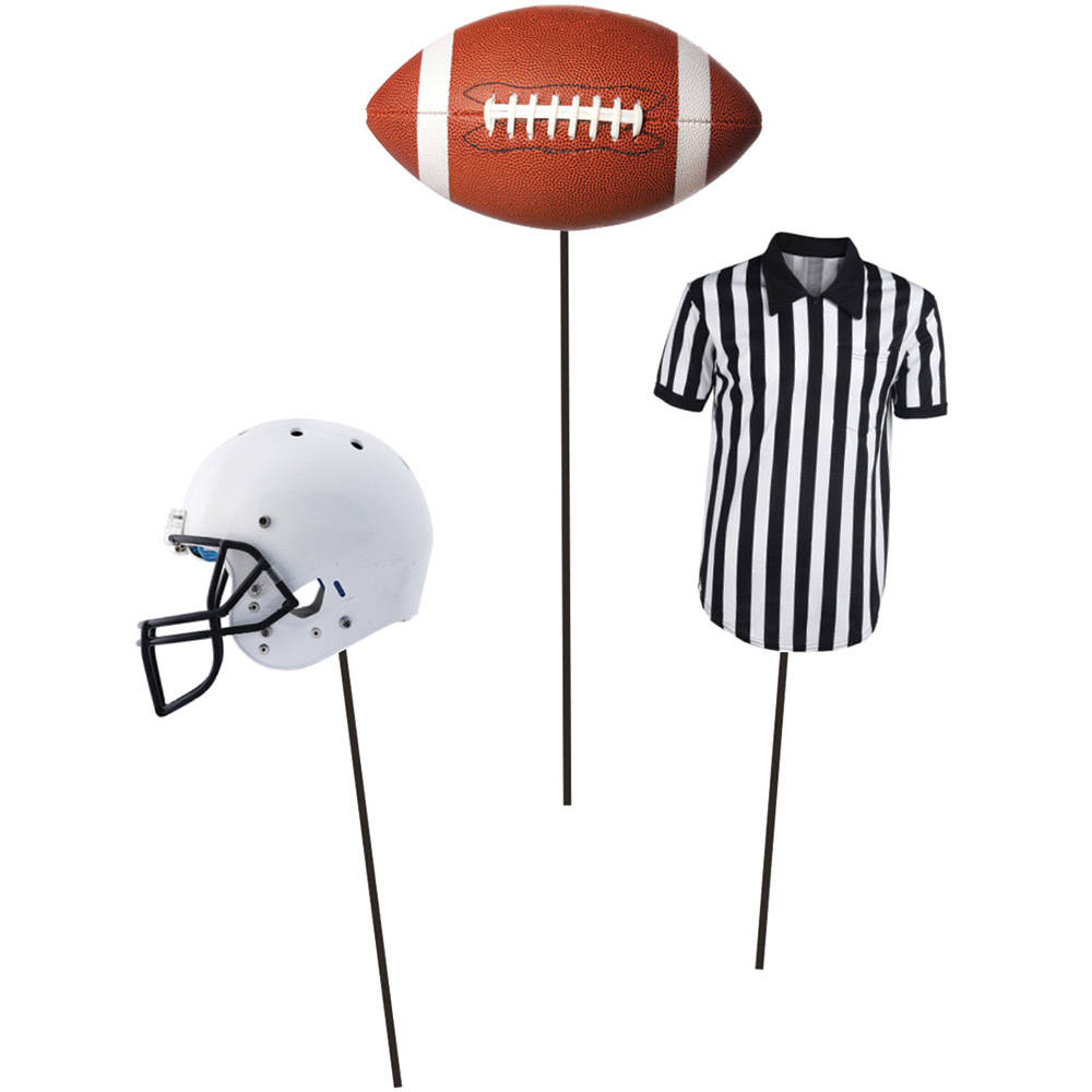 Football Centerpiece Sticks (3ct)