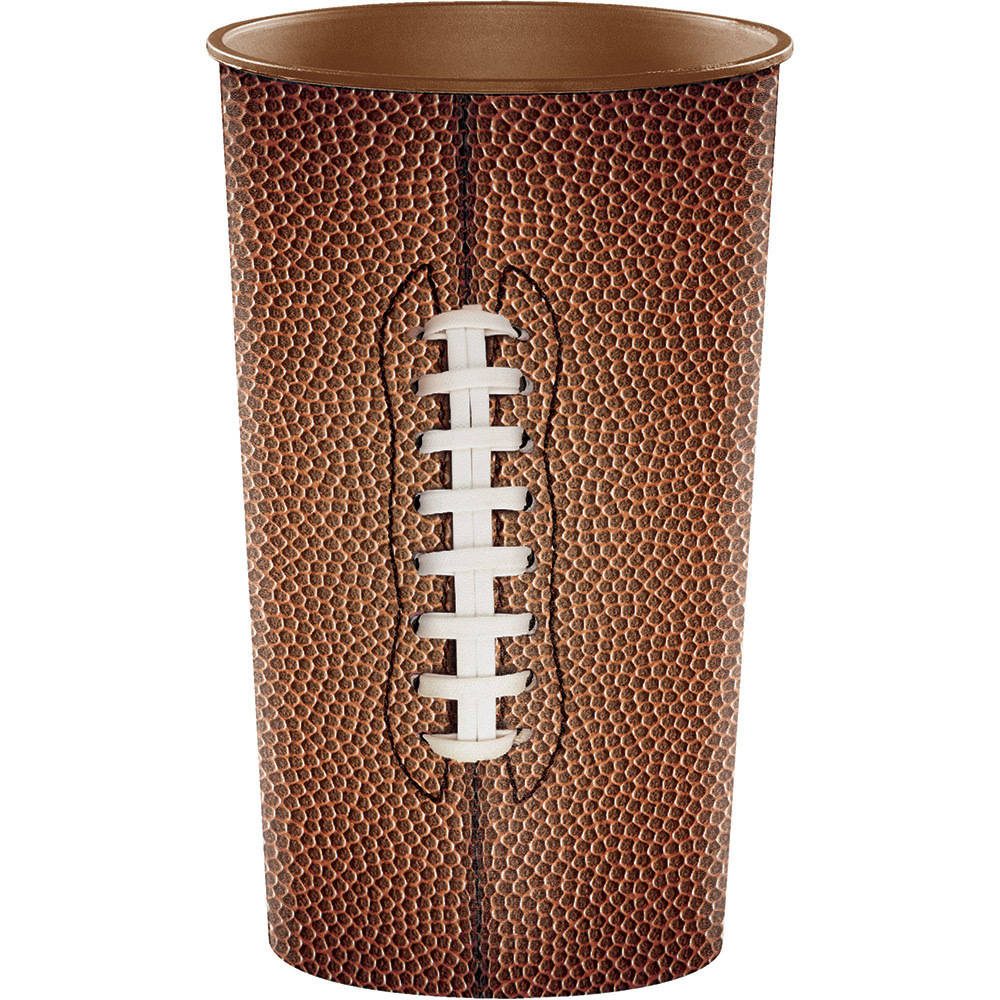 Football Plastic Souvenir Cup 22oz