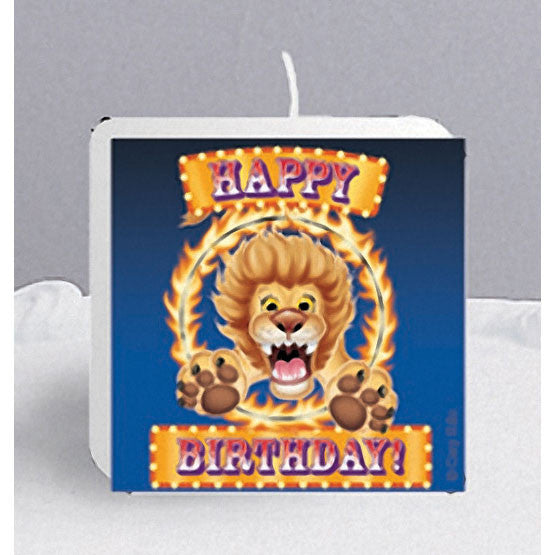 Big Top Birthday Printed Candle