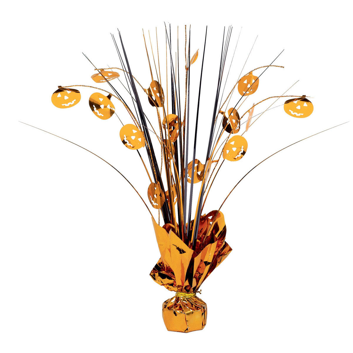 Foil Pumpkin Spray Centerpiece